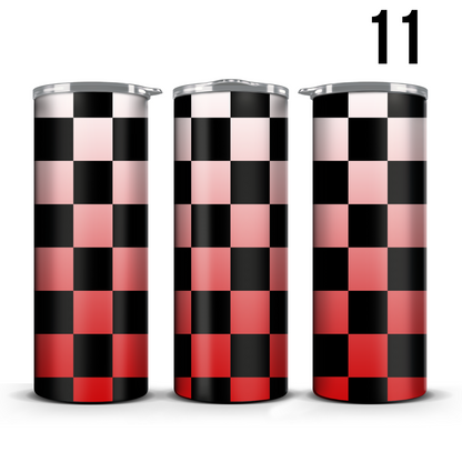 Checker Pattern (Multiple Colors) 20oz Tumbler