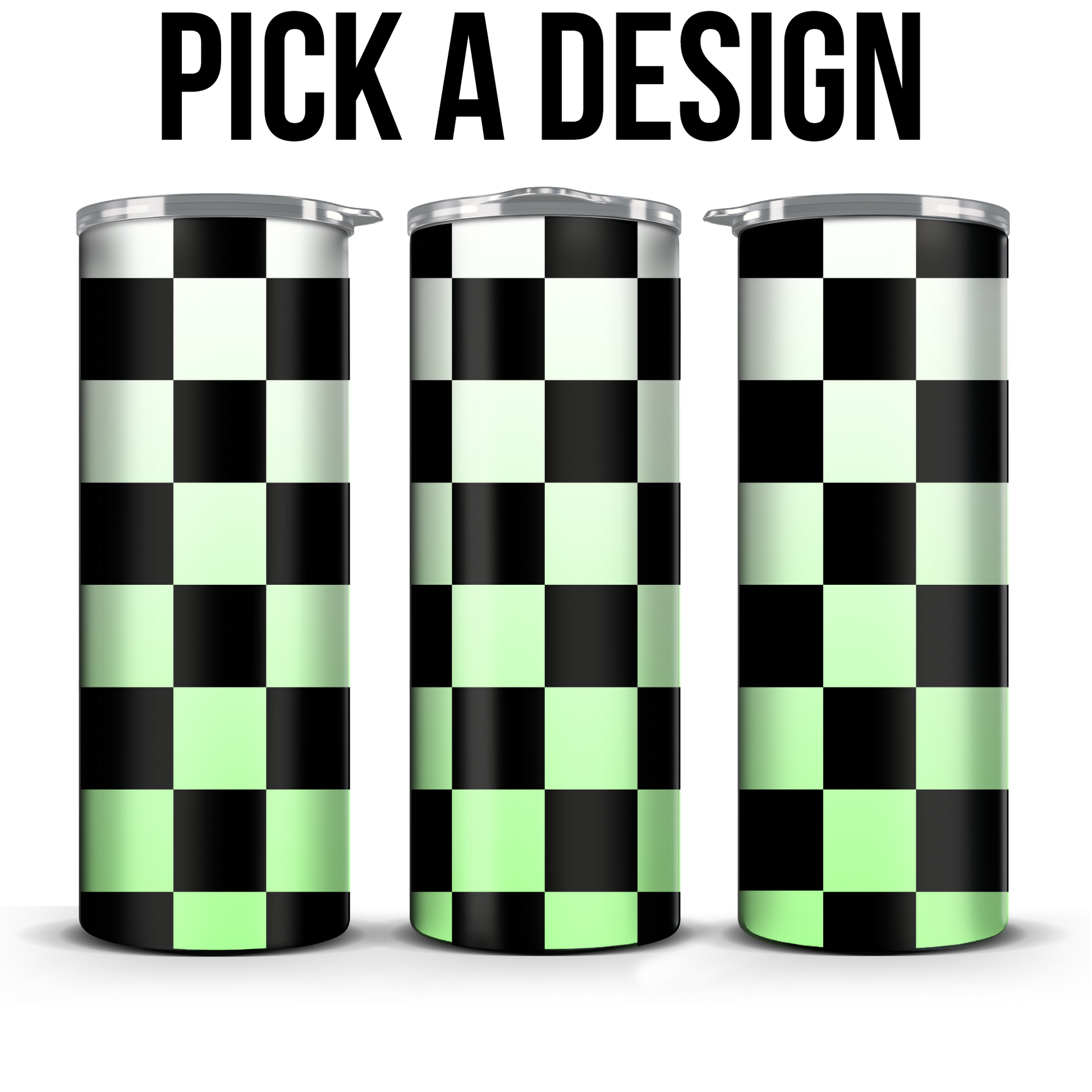 Checker Pattern (Multiple Colors) 20oz Tumbler