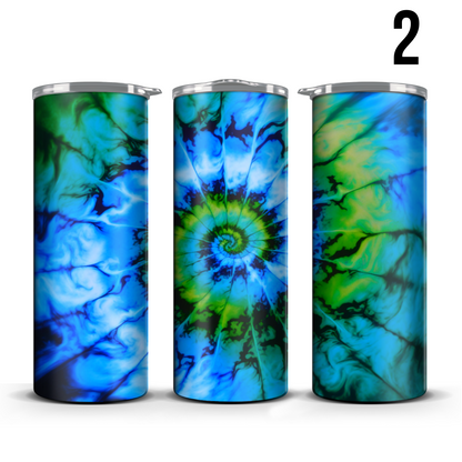 Tye Dye 20oz Tumbler (Pick A Design)