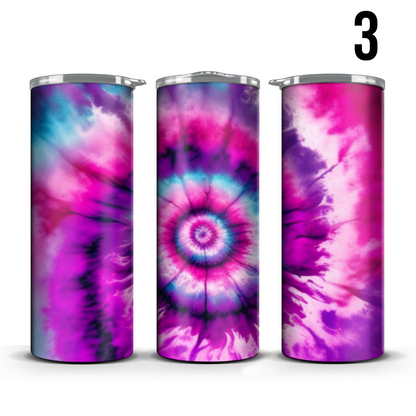 Tye Dye 20oz Tumbler (Pick A Design)