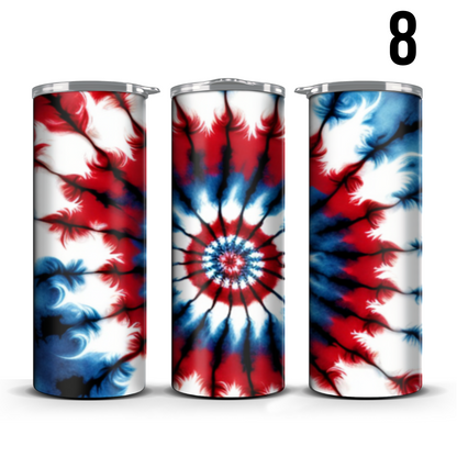 Tye Dye 20oz Tumbler (Pick A Design)