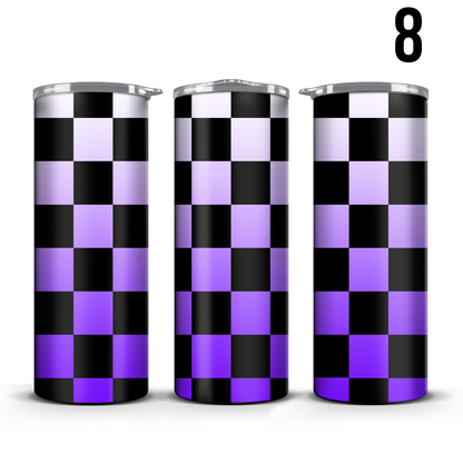 Checker Pattern (Multiple Colors) 20oz Tumbler