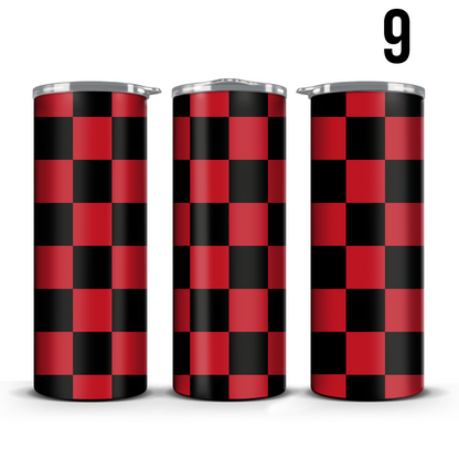 Checker Pattern (Multiple Colors) 20oz Tumbler