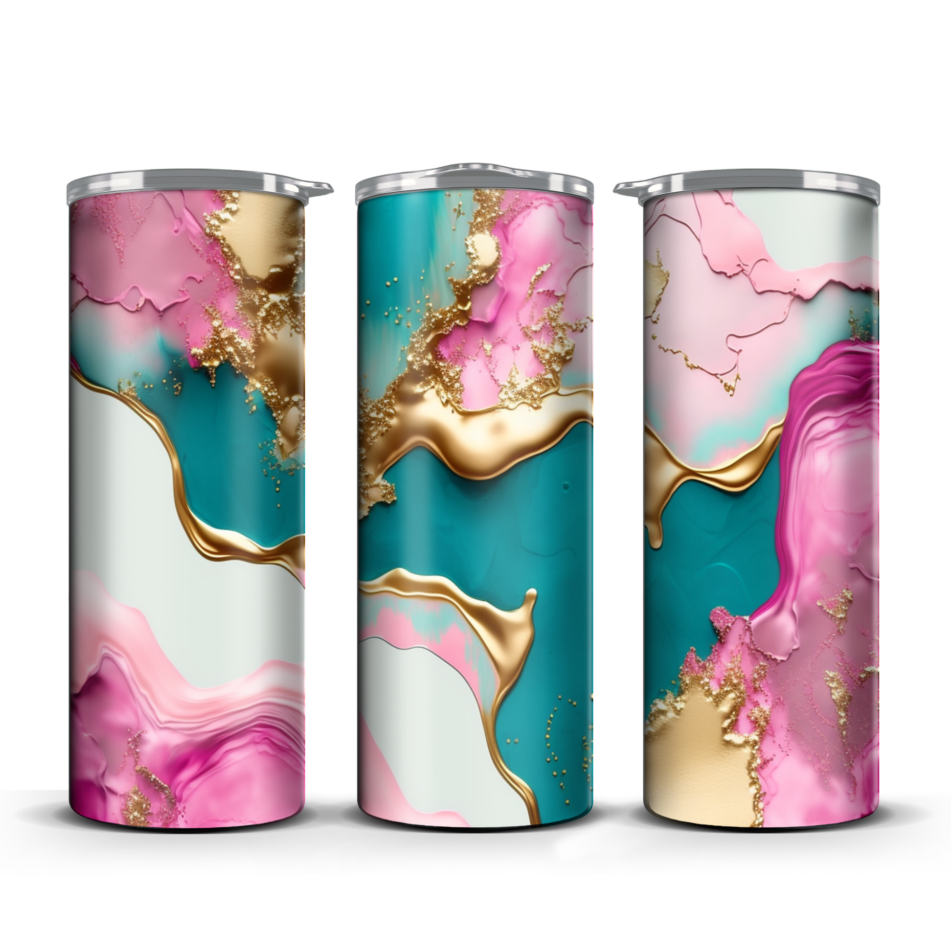 Light Gold Abstract 20oz Tumbler